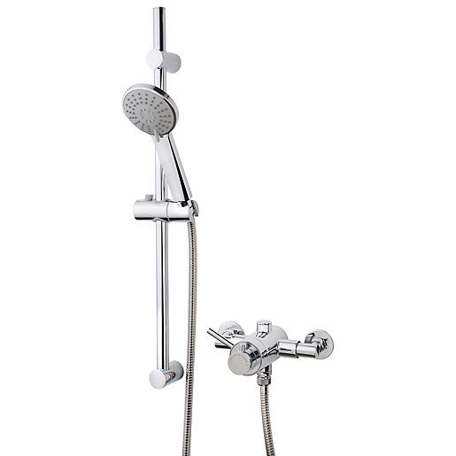 Style Thermostatic Mixer Shower Chrome Wickes.co.uk