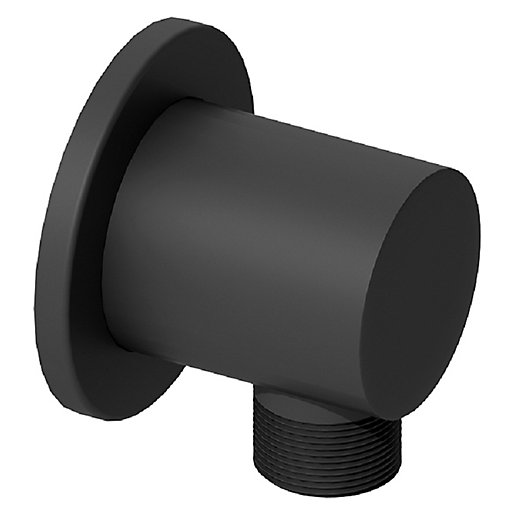 Wickes Round Shower Wall Outlet Matt Black Wickes.co.uk