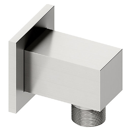 Wickes Square Shower Wall Outlet Chrome Wickes.co.uk