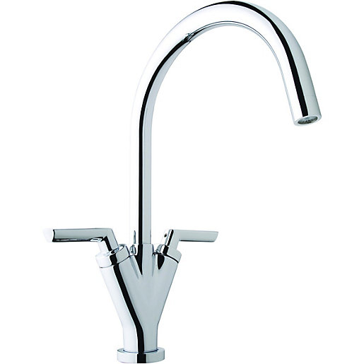 Wickes Siena Monobloc Kitchen Sink Mixer Tap Chrome Wickes.co.uk