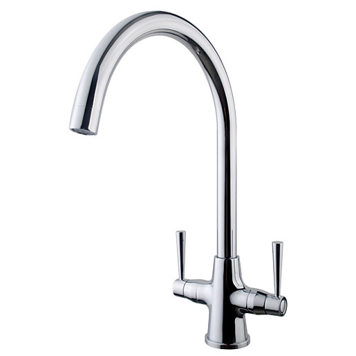 Wickes Toba Monobloc Kitchen Sink Mixer Tap Chrome Wickes.co.uk