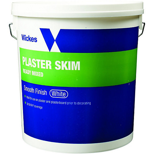 Wickes Ready Mixed Plaster Skim - White 10kg | Wickes.co.uk