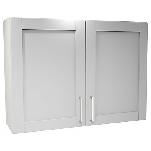 Wickes Ohio Grey Shaker Wall Unit 1000mm Wickes.co.uk