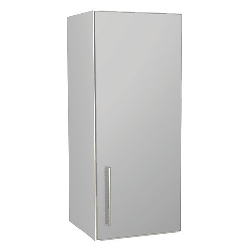 Wickes Orlando Grey Gloss Slab Wall Unit 300mm Wickes Co Uk