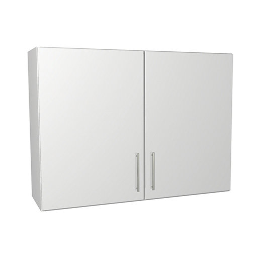 Wickes Orlando White Gloss Slab Wall, Kitchen Wall Cabinets With Doors Wickes