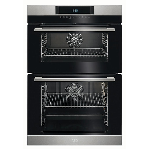 Offer Wickes AEG SurroundCook Double Tower Stainless Steel