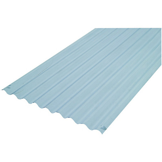 Wickes PVCu Clear Corrugated Sheet 660 X 3000mm Wickes Co Uk   PVC Corrugated Sheets Trims Wickes PVCu Clear Corrugated Sheet 660 X 3000mm~B3819 240154 00