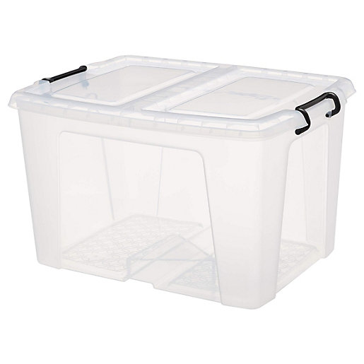 Smart Storemaster Storage Box with Lid 65L Wickes.co.uk