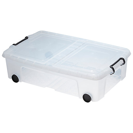 SmartStore Box with Lid 35L Underbed Wickes.co.uk