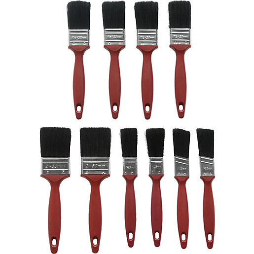 Value Paint Brush Set Pack of 10 Wickes.co.uk
