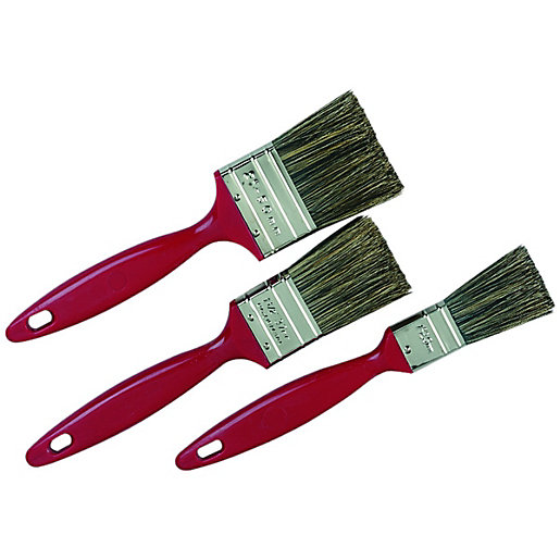 Wickes Trade Mixed Size Paint Brushes Pack of 3 Wickes.co.uk