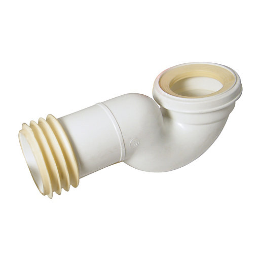 Floplast Sp100 Swan Neck Soil Pan Connector White Wickes Co Uk
