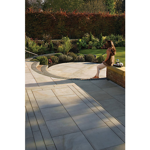 Marshalls Sawn Versuro Smooth Autumn Bronze Paving Slab 1200 x 1200 x