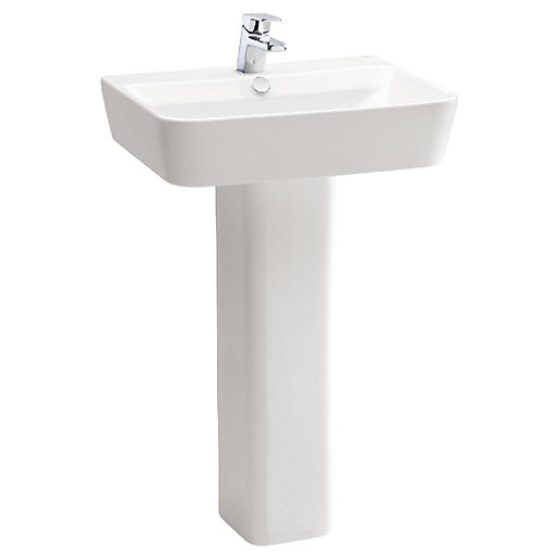 Wickes Emma Ceramic 1 Tap Hole Basin 