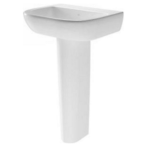 Wickes Galeria Ceramic 1 Tap Hole Cloakroom Basin with Full Bathroom