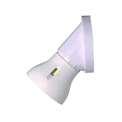 MK Angled Batten Lamp holder White Wickes.co.uk