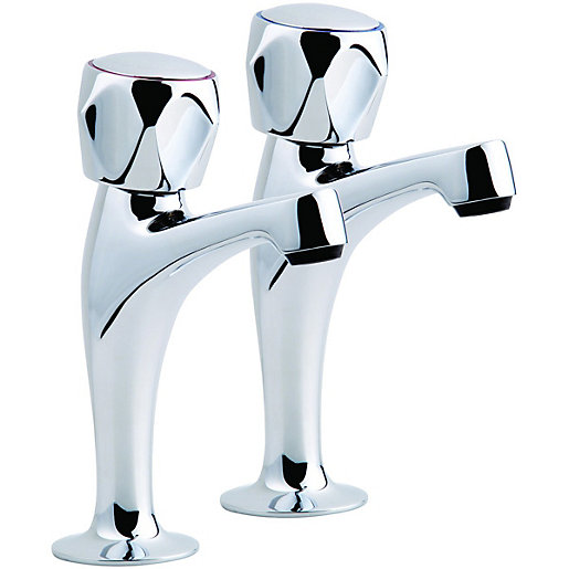 Wickes Trade Pillar Kitchen Sink Taps - Chrome | Wickes.co.uk