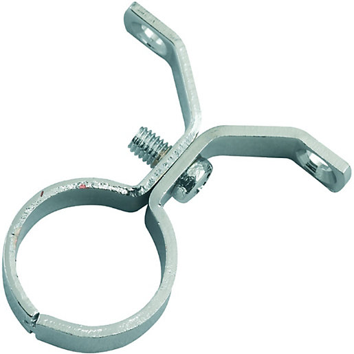 Wickes Chrome Effect Stand Off Pipe Clips 22mm Pack of 2 Wickes.co.uk