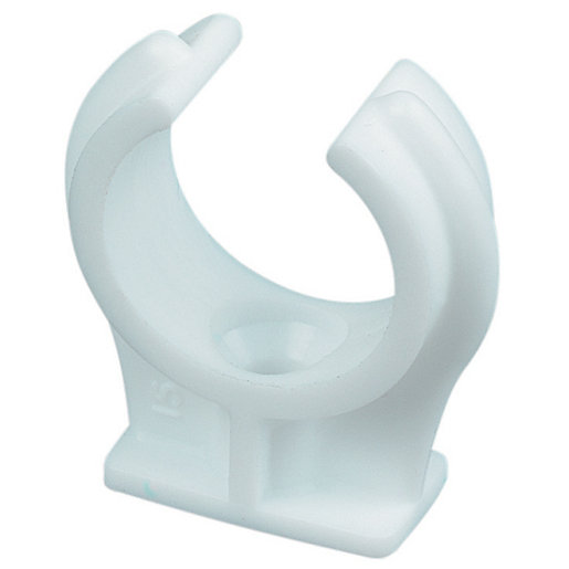 Wickes White Plastic Pipe Clips 20mm Pack of 50 Wickes.co.uk