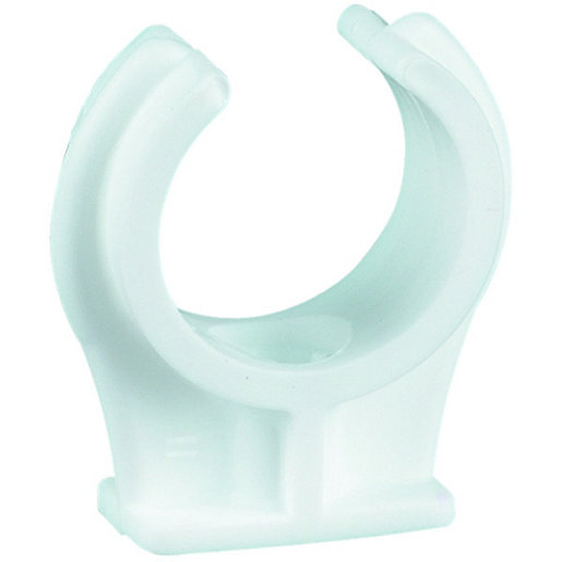 Wickes White Plastic Pipe Clips 22mm Pack of 15 Wickes.co.uk