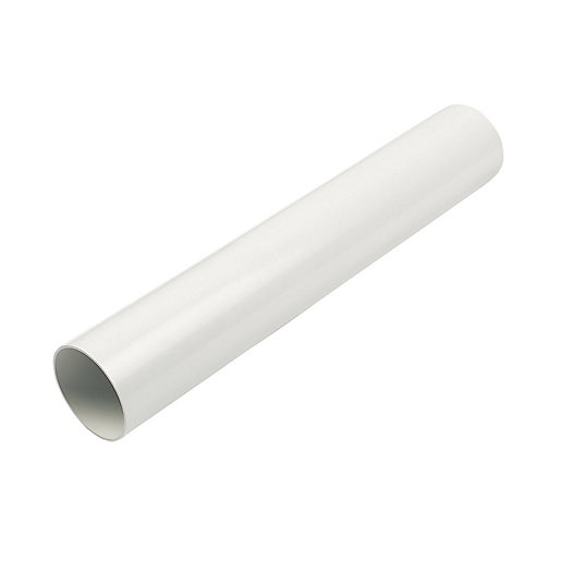 FloPlast WS02W Solvent Weld Waste Pipe White 40mm x 3m Wickes.co.uk