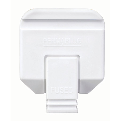 Masterplug 13A Heavy Duty Plug White Wickes.co.uk