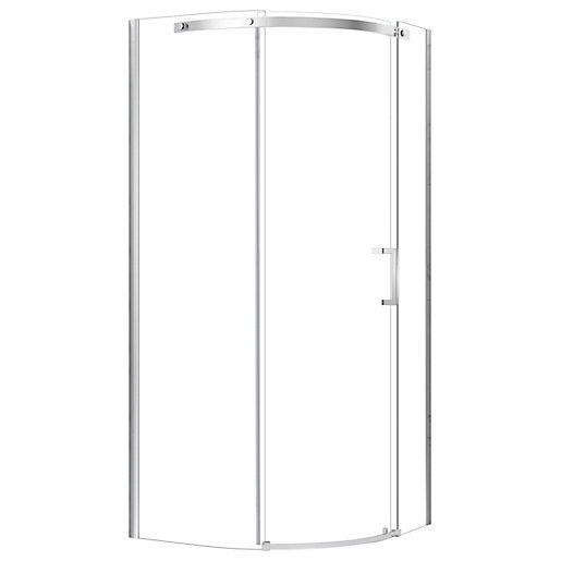 Nexa By Merlyn 8mm Chrome Frameless Right Hand Quadrant Shower Enclosure Single Sliding Door