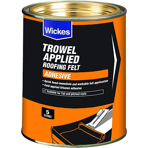 Wickes Trowel On Roofing Felt Adhesive 5L Wickes.co.uk