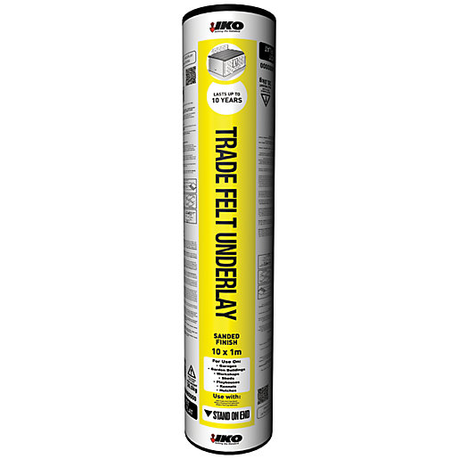 Iko Trade Traditional Underlay Felt 10 x 1m Wickes.co.uk