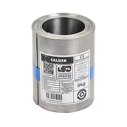 Calder Code 4 Roof Lead Flashing 150mm x 3m Wickes.co.uk