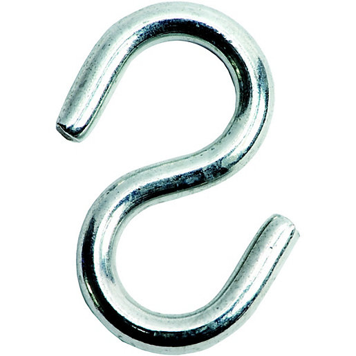Wickes Zinc Plated S Hooks 25mm 4 Pack Wickes.co.uk