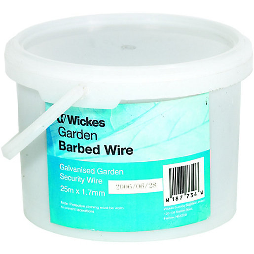 Wickes Galvanised Garden Barbed Wire 1 7mm X 25m Wickes Co Uk
