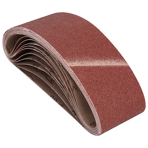 Wickes Assorted Belt Sander Sheets 75 x 533mm Pack of 10 Wickes.co.uk