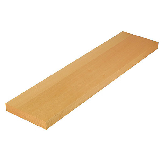 Wickes Floating Shelf Beech 38 X 230 X 900mm Wickes Co Uk
