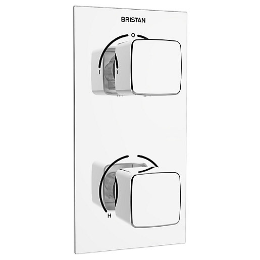 Bristan Cobalt Recessed Thermostatic Dual Control Shower Valve with