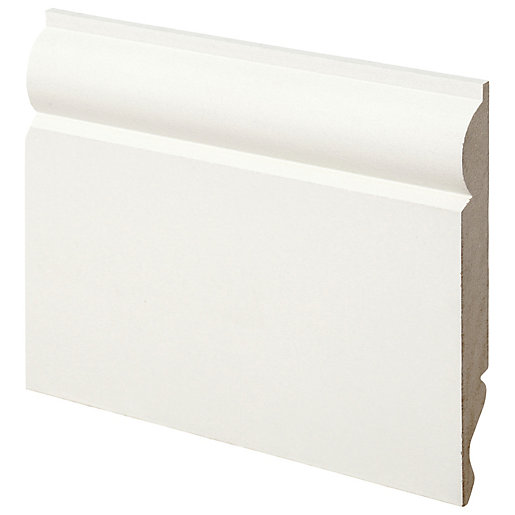 Wickes Dual Purpose Torus Ogee Primed Mdf Skirting 18 X 119 X 2400mm Wickes Co Uk