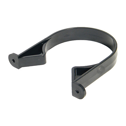 FloPlast 110mm Soil Pipe Socket Clip Black Wickes.co.uk