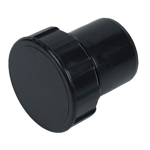 FloPlast WS31B Solvent Weld Waste Access Cap Black 40mm Wickes.co.uk