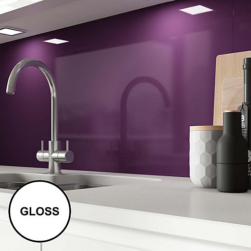 Alusplash Splashback Aubergine Wickes Co Uk