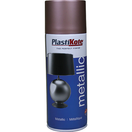 Plastikote Metallic Spray Paint Rose Gold 400ml Wickes.co.uk
