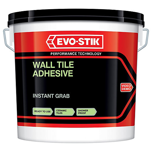 Evo-Stik Instant Grab Ceramic Wall Tile Adhesive 10L