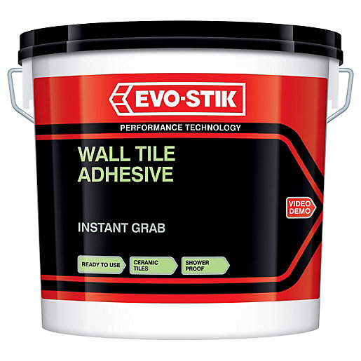 EvoStik Wall Tile Instant Grab Adhesive 10L Wickes.co.uk