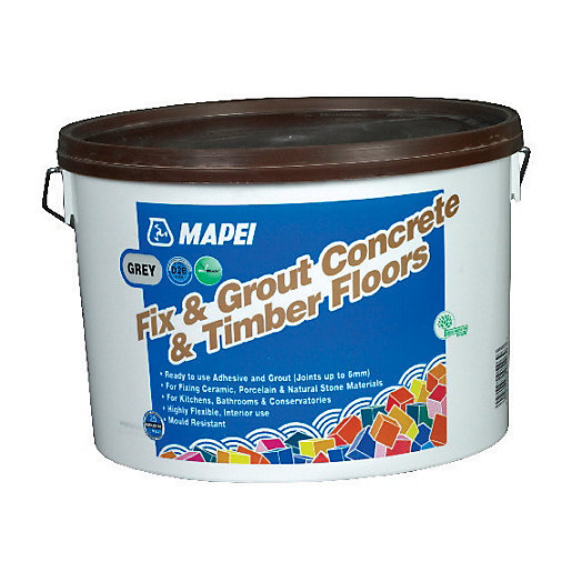 Mapei Fix & Grout for Concrete and Wooden Floors 15kg Wickes.co.uk