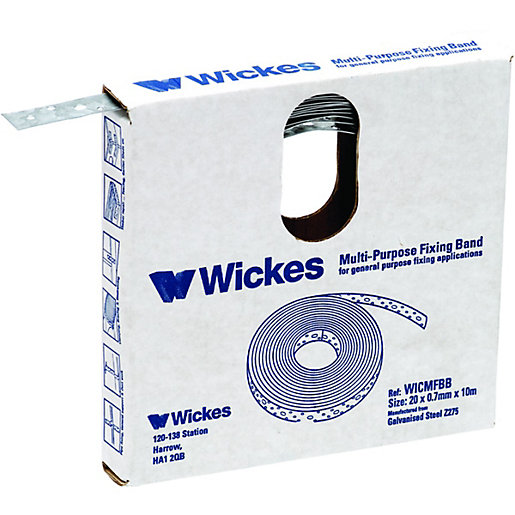 Wickes Multi Purpose Builders Fixing Band 20mm x 10m Wickes.co.uk