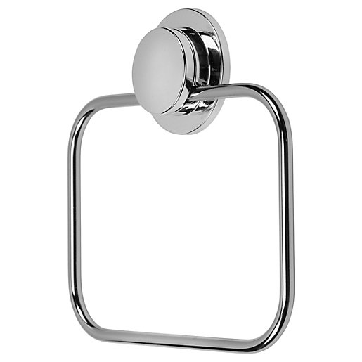 Croydex Westminster Towel Ring, Chrome – Zinc Alloy Construction, 180x160x60mm, Easy Wall Mount, Bathroom Accessory - View #8