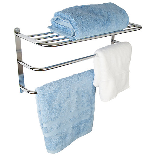 Croydex Wall Mounted Chrome Towel Rack 630 X 300mm Wickes Co Uk