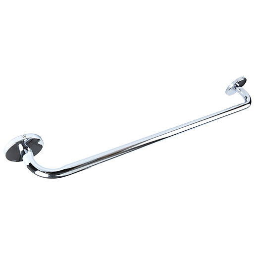 Wickes Nola Single Towel Rail Chrome Wickes.co.uk