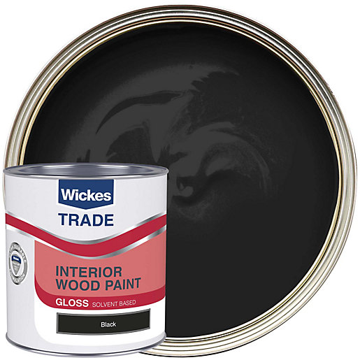 Wickes Trade Liquid Gloss Black 1l Wickes Co Uk