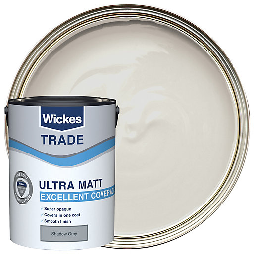 Wickes Trade Ultra Matt Shadow Grey 5l Wickes.co.uk