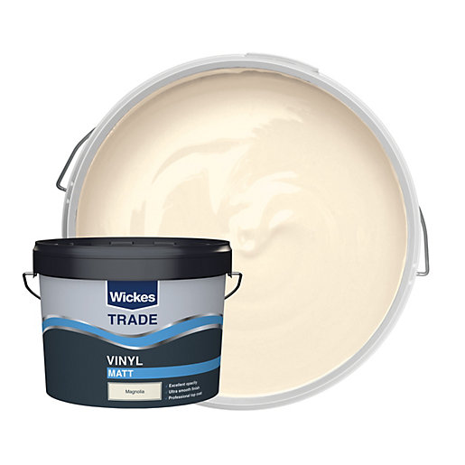 Wickes Trade Vinyl Matt Emulsion Paint Magnolia 10L Wickes.co.uk